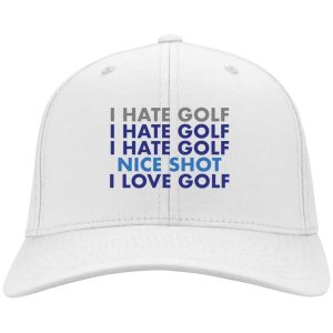 I hate golf nice shot i love golf hat, cap 1