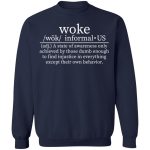 Woke Definition shirt a state of awareness only achieved by those dumb 2