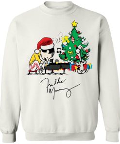 Freddie Mercury Playing Piano Christmas sweatshirt