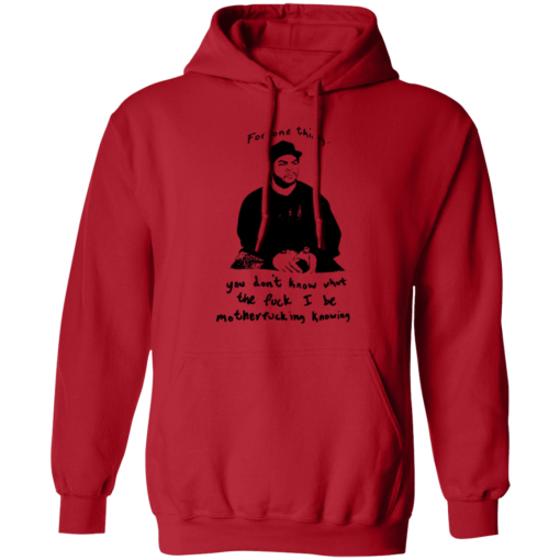 Ice Cube For One Thing You Dont Know Hoodie