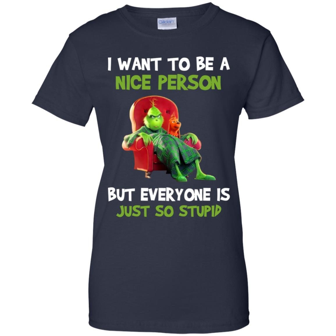 Mr Grinch I want to be a nice person shirt