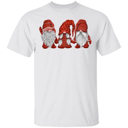 Three Gnomes In Red Costume Christmas