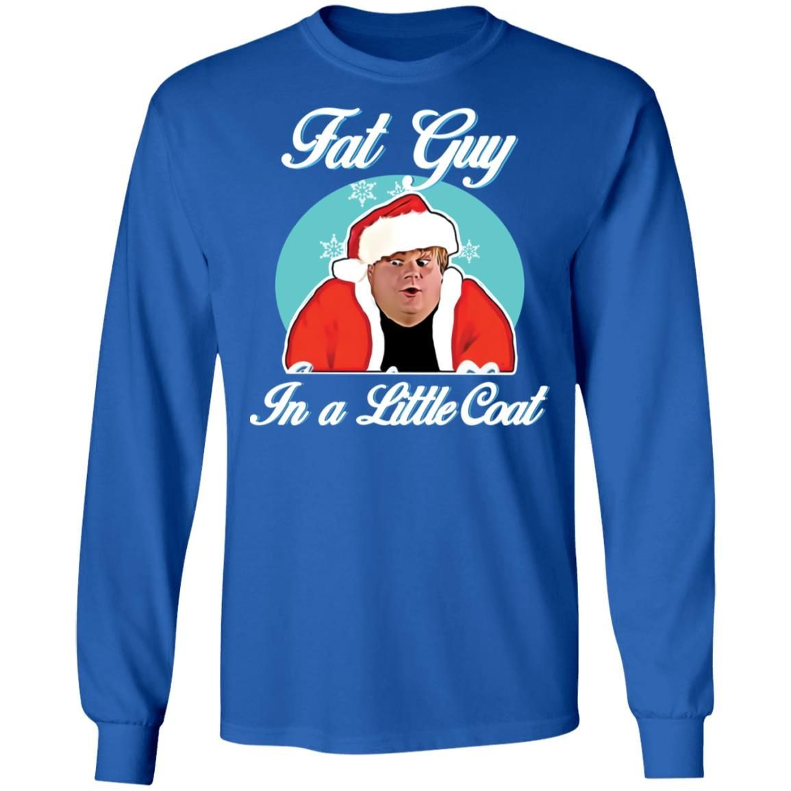 Fat Guy In a Little Coat Christmas Sweatshirt 2