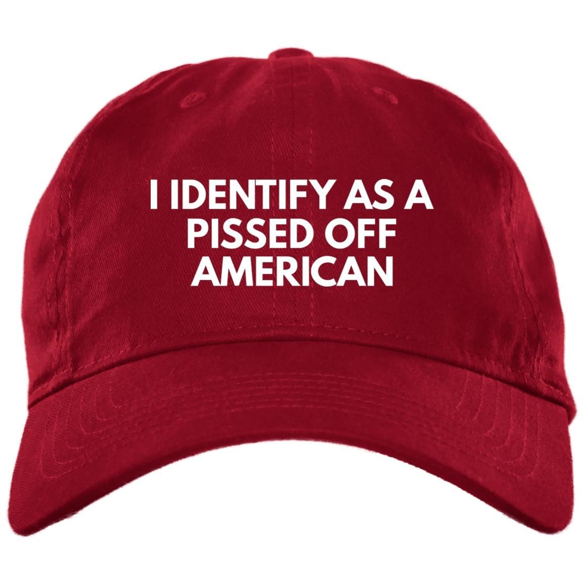 I Identify As A Pissed Off American Embroidered Hat Cap 7