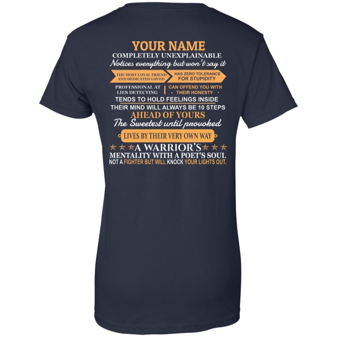 Custom name completely unexplainable notices everything but won’t say it shirt 4