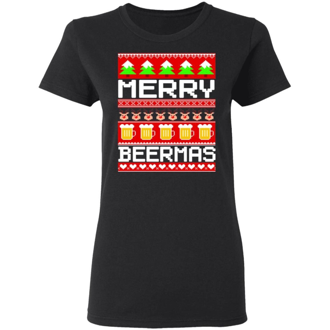 Beer Ugly Christmas Sweater Merry Beermas Ugly Christmas Sweater shirt 2