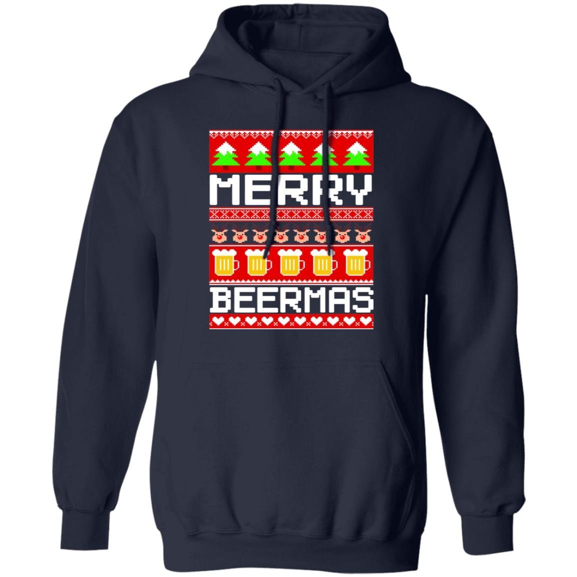 Beer Ugly Christmas Sweater Merry Beermas Ugly Christmas Sweater shirt 4
