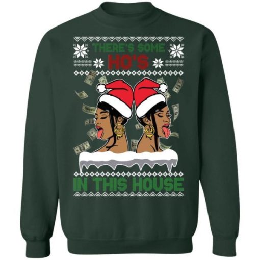 Cardi B Theres Some Hos In This House Christmas Sweater .jpeg