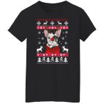 Bulldog With Antlers Christmas Sweater 4