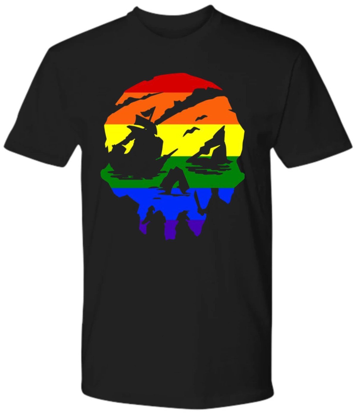 Sea of Thieves Skull Pride Rainbow shirt