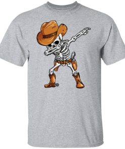 Dabbing Skeleton Cowboy Hat Halloween Shirt