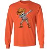 Dabbing Skeleton Cowboy Hat Halloween Shirt Ls