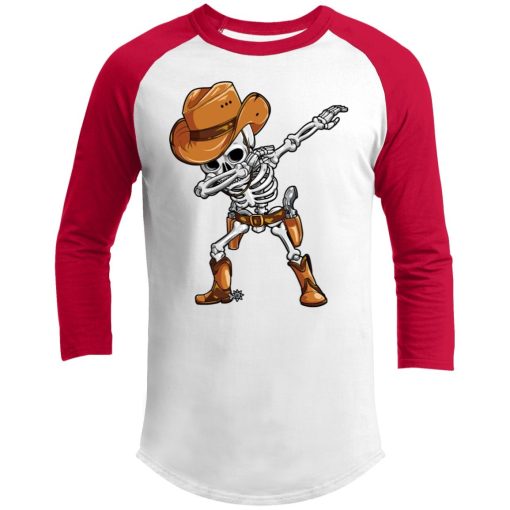 Dabbing Skeleton Cowboy Hat Halloween Tshirt
