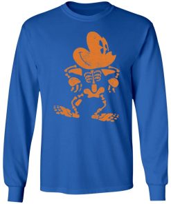 Disney Mickey Mouse Halloween Skeleton Shirt Ls