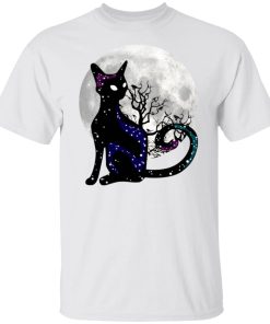 Halloween Cat Scary Black Cat Gothic Looking Halloween Shirt