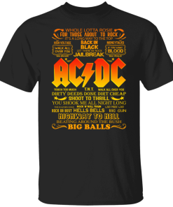 Ac Dc Whole Lotta Rosie For Those About To Rock Shirt