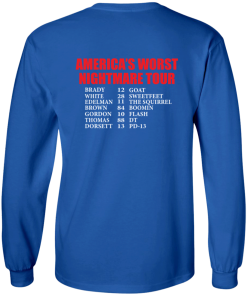 Bills Plan Americas Worst Nightmare Tour Brady Ls Shirt